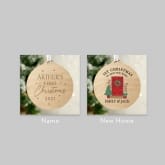 Thumbnail 8 - Personalised First Christmas Wooden Christmas Decorations