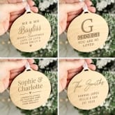 Thumbnail 2 - Personalised Wooden Christmas Decorations