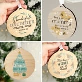 Thumbnail 3 - Personalised Wooden Christmas Decorations