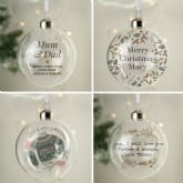 Thumbnail 1 - Personalised Glass Christmas Baubles