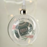 Thumbnail 10 - Personalised Glass Christmas Baubles