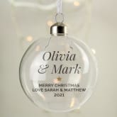 Thumbnail 2 - Personalised Glass Christmas Baubles