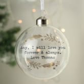 Thumbnail 6 - Personalised Glass Christmas Baubles