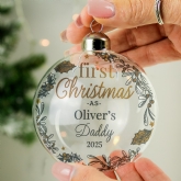 Thumbnail 7 - Personalised First Christmas Glass Baubles