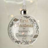 Thumbnail 6 - Personalised First Christmas Glass Baubles