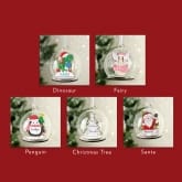 Thumbnail 12 - Personalised Wooden and Glass Christmas Baubles