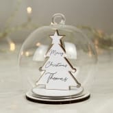 Thumbnail 3 - Personalised Wooden and Glass Christmas Baubles