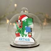 Thumbnail 5 - Personalised Wooden and Glass Christmas Baubles