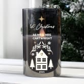 Thumbnail 3 - Personalised Smoked Glass Christmas LED Candles