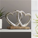 Thumbnail 2 - Personalised Double Heart Ornament