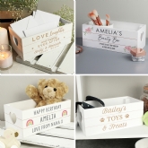 Thumbnail 1 - Personalised White Wooden Crates