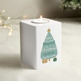 Thumbnail 2 - Personalised White Wooden Christmas Tea Light Holders