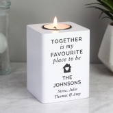 Thumbnail 7 - Personalised White Wooden Tea Light Holders