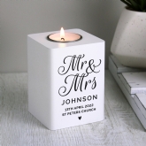 Thumbnail 9 - Personalised White Wooden Tea Light Holders