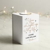 Thumbnail 10 - Personalised White Wooden Tea Light Holders