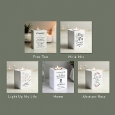 Thumbnail 12 - Personalised White Wooden Tea Light Holders