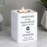 Thumbnail 6 - Personalised White Wooden Tea Light Holders