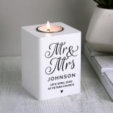 Thumbnail 8 - Personalised White Wooden Tea Light Holders