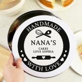 Thumbnail 2 - Personalised Handmade With Love Cake Tin