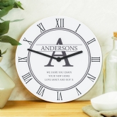 Thumbnail 10 - Personalised Wooden Wall Clocks for Couples and Family