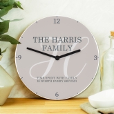 Thumbnail 7 - Personalised Wooden Wall Clocks for Couples and Family