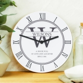 Thumbnail 9 - Personalised Wooden Wall Clocks for Couples and Family