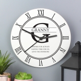 Thumbnail 3 - Personalised Wooden Wall Clocks for Couples and Family