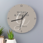Thumbnail 7 - Personalised Wooden Wall Clocks for Couples and Family