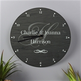 Thumbnail 2 - Slate Effect Personalised Family Glass Clock