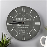 Thumbnail 1 - Personalised Measured by Moments Slate Effect Glass Clock