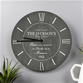 Thumbnail 2 - Personalised Measured by Moments Slate Effect Glass Clock