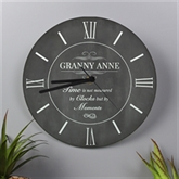 Thumbnail 3 - Personalised Measured by Moments Slate Effect Glass Clock