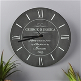 Thumbnail 4 - Personalised Measured by Moments Slate Effect Glass Clock