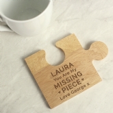 Thumbnail 4 - Jigsaw Piece Personalised Wooden Drink Coasters