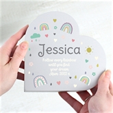 Thumbnail 2 - Personalised Rainbow Free Standing Heart Ornament