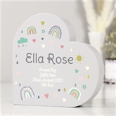 Thumbnail 3 - Personalised Rainbow Free Standing Heart Ornament