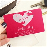 Thumbnail 7 - Pocket Hug Personalised Metal Purse/Wallet Card