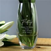 Thumbnail 1 - Personalised Fifty Birthday Glass Bullet Vase