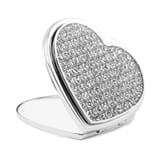 Thumbnail 10 - Personalised Diamante Heart Compact Mirror