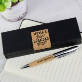 Thumbnail 10 - Personalised Pen Sets with Cork Detail