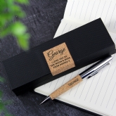 Thumbnail 6 - Personalised Pen Sets with Cork Detail