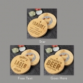 Thumbnail 12 - Personalised Bamboo Bottle Opener Coasters