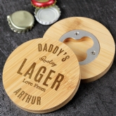 Thumbnail 6 - Personalised Bamboo Bottle Opener Coasters