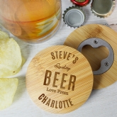 Thumbnail 7 - Personalised Bamboo Bottle Opener Coasters