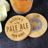 Thumbnail 8 - Personalised Bamboo Bottle Opener Coasters