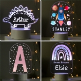 Thumbnail 1 - Personalised Kids Colour Changing LED Night Lights