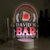 Thumbnail 1 - Personalised Bar Sign Full Colour LED Light