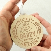 Thumbnail 1 - Personalised Round Wooden Medals
