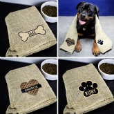 Thumbnail 1 - Personalised Pet Microfibre Towels