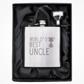 Thumbnail 2 - Worlds Best Uncle Hip Flask